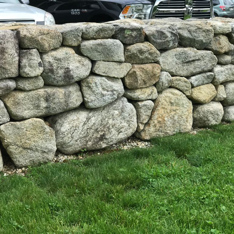 New England Fieldstone Wallstone - Wall Run Mix