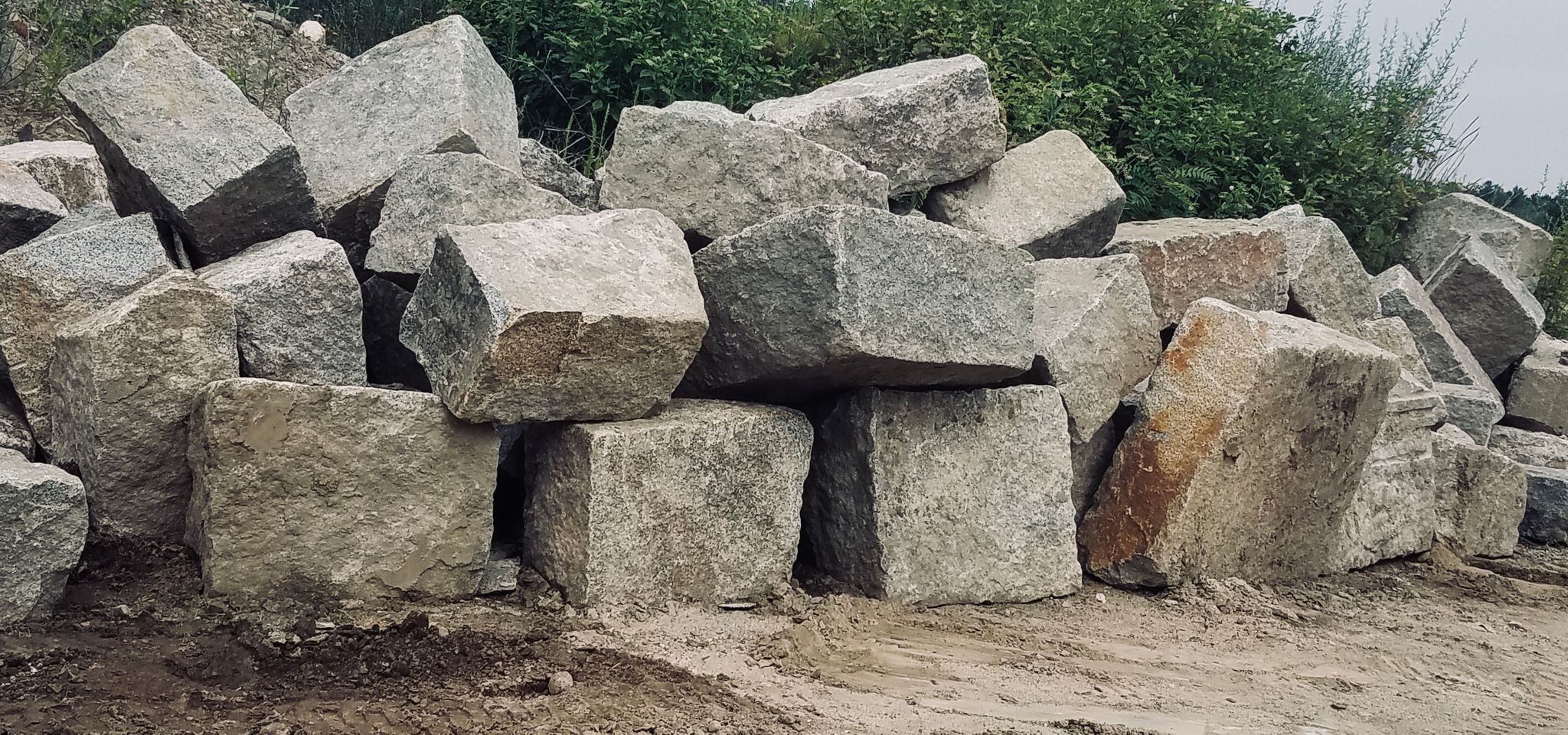 Reclaimed Granite Block