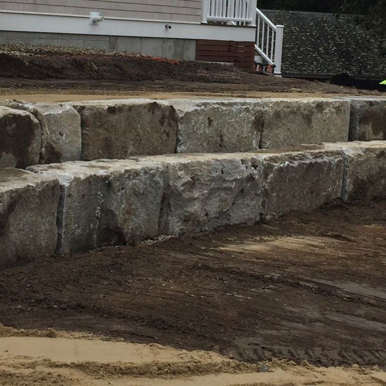 Reclaimed Granite Bridge Blocks - Benches and Seating