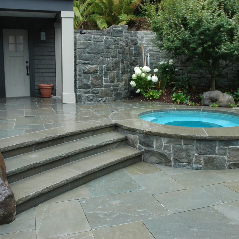 Bluestone Flamed Surface Green Brown - Pool Coping - Stone Curators